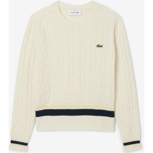 Lacoste, Dames, Truien, Beige, Maat: XS Wol,