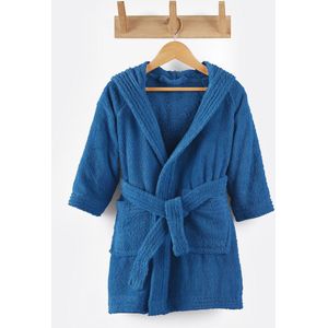Scenario - Badjas met Kap - Marineblauw - Katoen - 350 g/m²