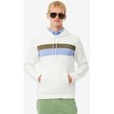 LACOSTE - Hoodie - Ecru - Katoen - Met Kleurblokken
