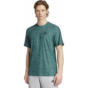 adidas - Train Essentials Stretch - T-shirt - Donkergroen - Polyester