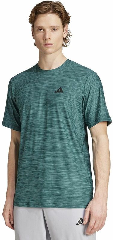 adidas - Train Essentials Stretch - T-shirt - Donkergroen - Polyester