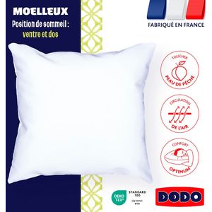 DODO - Hoofdkussen MOELLEUX - Wit - Synthetisch - Ultra Zacht