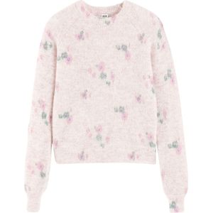 LA REDOUTE COLLECTIONS - Gebreide Trui - Roze - Ronde Hals - Grof Tricot