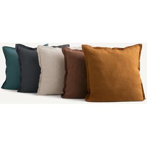 Kussenhoes, gewassen linnen, Elina