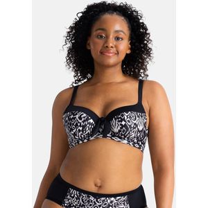 Bikini-BH Bégoro DORINA.  materiaal. Maten 95D FR - 80D EU. Zwart kleur