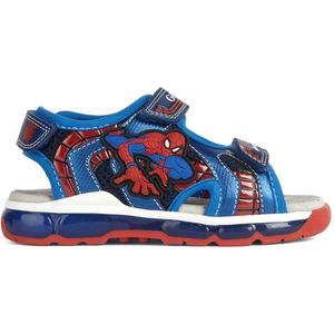Sandalen met LED Android x Spiderman GEOX. Synthetisch materiaal. Maten 33. Blauw kleur