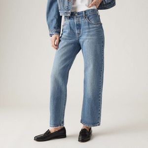 Jeans 501® Crop 90's Ankle LEVI'S. Denim materiaal. Maten Maat 28 (US) - Lengte 27. Blauw kleur