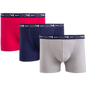 Set van 3 boxershorts Coton Stretch DIM. Katoen materiaal. Maten M. Grijs kleur