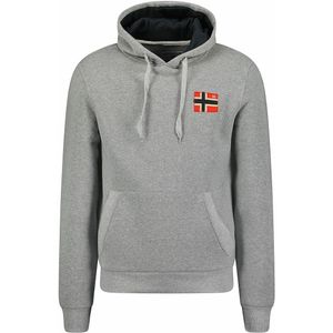 Hoodie Fondant GEOGRAPHICAL NORWAY. Polyester materiaal. Maten XXL. Grijs kleur