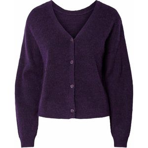 Vest met V-hals en knopen PIECES. Polyester materiaal. Maten S. Violet kleur