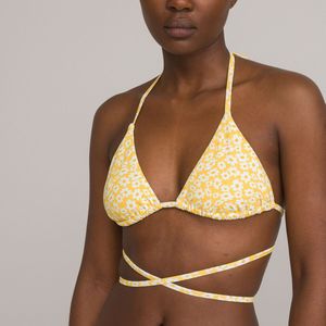 Triangel bikini-BH met bloemenprint LA REDOUTE COLLECTIONS.  materiaal. Maten 42 FR - 40 EU. Multicolor kleur