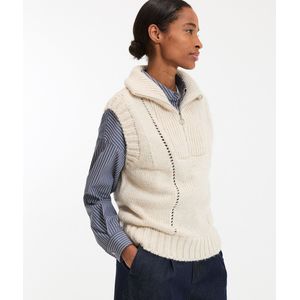 LA REDOUTE COLLECTIONS - Trui zonder Mouwen - Ecru - Grof Tricot