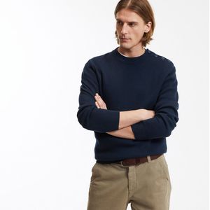 LA REDOUTE COLLECTIONS - Trui - Marineblauw - Fijn Tricot - Lange Mouwen