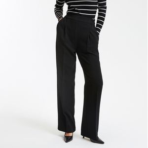 LA REDOUTE COLLECTIONS - Wijde Broek - Zwart - Crêpe - Elastische Taille