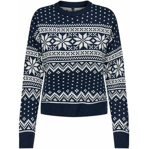 Kerstmis trui ONLY. Acryl materiaal. Maten XS. Blauw kleur