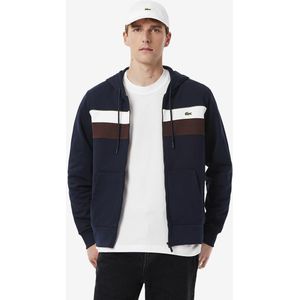 LACOSTE - Sweater met Rits - Marineblauw - Polyester