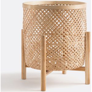 Bambu - Bloempot op Poot - Beige - Bamboe