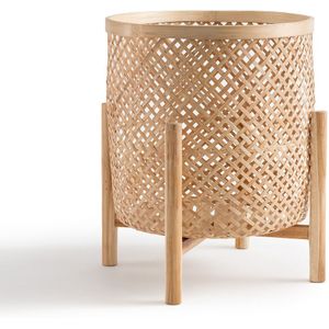 Bambu - Bloempot op Poot - Beige - Bamboe
