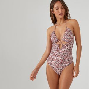 LA REDOUTE COLLECTIONS - Badpak - Multicolor - Bedrukt Foulard - Uitsnijdingen