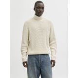 Jack & Jones - JORBLEECKER KNIT ROLL NECK BF - Coltrui - Sea salt - Lange Mouwen