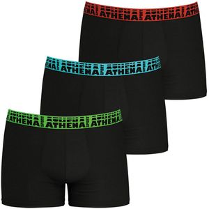 Set van 3 boxershorts Easy Sport ATHENA. Katoen materiaal. Maten L. Zwart kleur