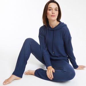 LA REDOUTE COLLECTIONS - Pyjama - Marineblauw - Viscose - Effen