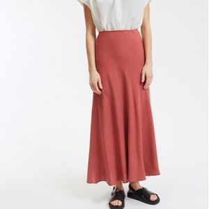 MARION LA REDOUTE COLLECTIONS - A-lijn Rok - Oudroze - Viscose Linnen