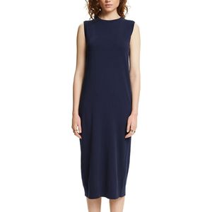 Lange mouwloze jurk ESPRIT. Katoen materiaal. Maten XL. Blauw kleur