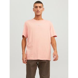 T-shirt met ronde hals JACK & JONES. Katoen materiaal. Maten XXL. Roze kleur