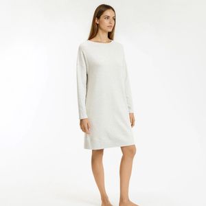 Nachthemd in tricot LA REDOUTE COLLECTIONS. Molton materiaal. Maten S. Grijs kleur