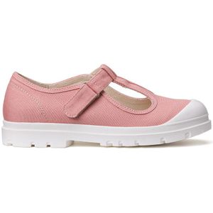 Lage sneakers type salome, in stevige stof 26-37 LA REDOUTE COLLECTIONS. Canvas materiaal. Maten 34. Roze kleur