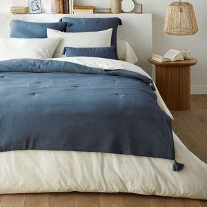 Kumla - Gematelasseerd Dekbed - Pruisisch Blauw - 100% Katoen