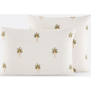 La Redoute Intérieurs - Kussensloop - Ecru - Geborduurd Katoen/Linnen