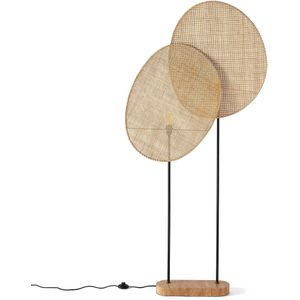 Staande lamp in rotan, design E. Gallina, Canopée AM.PM. Rotan materiaal. Maten één maat. Beige kleur