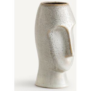 Oro AM.PM - Vaas in Email Aardewerk - Beige - H23,5cm