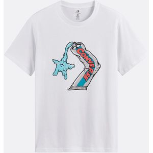 T-shirt met korte mouwen logo Star Chevron CONVERSE. Katoen materiaal. Maten M. Wit kleur