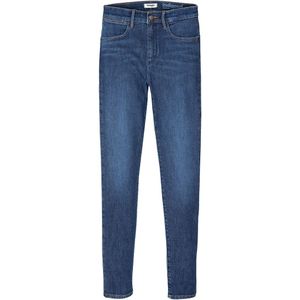 Skinny jeans met hoge taille WRANGLER. Denim materiaal. Maten Maat 26 (US) - Lengte 30. Blauw kleur