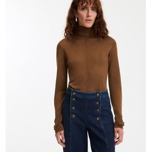 LA REDOUTE COLLECTIONS - Coltrui - Kastanje Kleur - Fijn Tricot - Viscose Materiaal