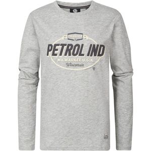 T-shirt met lange mouwen PETROL INDUSTRIES. Katoen materiaal. Maten 12 jaar - 150 cm. Grijs kleur