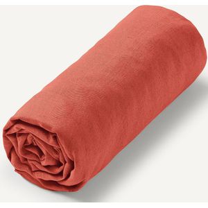 Elina - Hoeslaken - Roussillon - Gewassen Linnen - Voor Dikke Matras