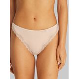 CALVIN KLEIN UNDERWEAR - String Sheer Lace - Beige - Polyamide
