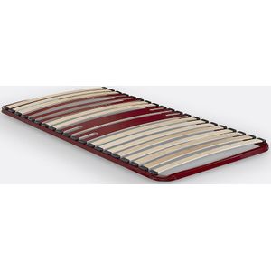 Morfologisch lattenbodem, 5 zones, Bultex BULTEX. Multiplex materiaal. Maten 140 x 200 cm. Rood kleur