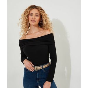 JOE BROWNS - T-shirt - Zwart - Polyester - Lange Mouwen