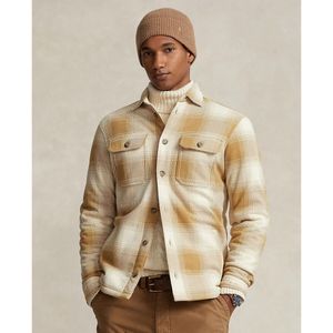 POLO Ralph Lauren Geruit Regular Fit Overhemd Winter Cream/Cafe Tan