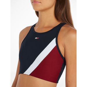 Driekleurige bustier TOMMY HILFIGER. Polyester materiaal. Maten L. Blauw kleur