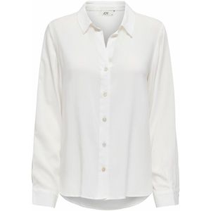 JDY - Hemd - Wit - Viscose - Lange Mouwen - Recht Model