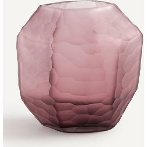 Vaas in mat glas, Zenka AM.PM. Glas materiaal. Maten één maat. Roze kleur