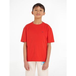 T-shirt met korte mouwen TOMMY HILFIGER. Katoen materiaal. Maten 14 jaar - 162 cm. Rood kleur