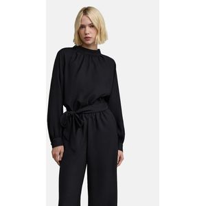 IKKS - Lange Jumpsuit - Zwart - Polyester