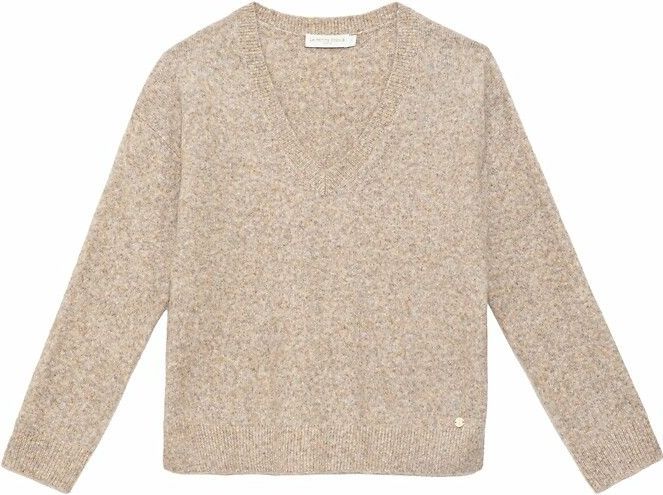 LA PETITE ÉTOILE - MANTIA - Trui met V-hals - Kastanje - Polyester